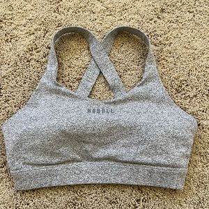 NoBull Pace Sports Bra (White Heather)